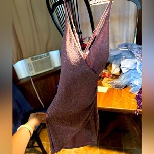 CUTE DRESS!! Purplish sparkley cross back homecoming/anything dress